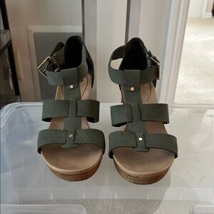 Green Strappy Sandals